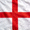 英格兰国家队旗帜 - 白色背景与红色圣乔治十字